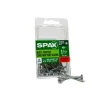 SPAX No. 8 x 1-1/2 in. L Phillips/Square Flat Head Zinc-Plated Steel Multi-Purpose Screw 25 each