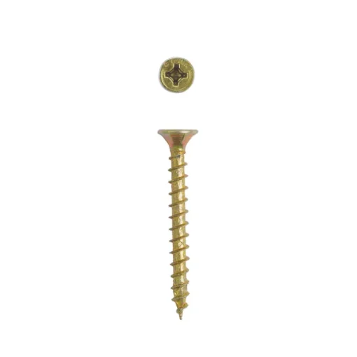 SPAX No. 8 x 1-1/2 in. L Phillips/Square Flat Head Yellow Zinc Steel Multi-Purpose Screw 25 each