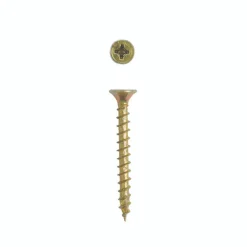 SPAX No. 8 x 1-1/2 in. L Phillips/Square Flat Head Yellow Zinc Steel Multi-Purpose Screw 25 each