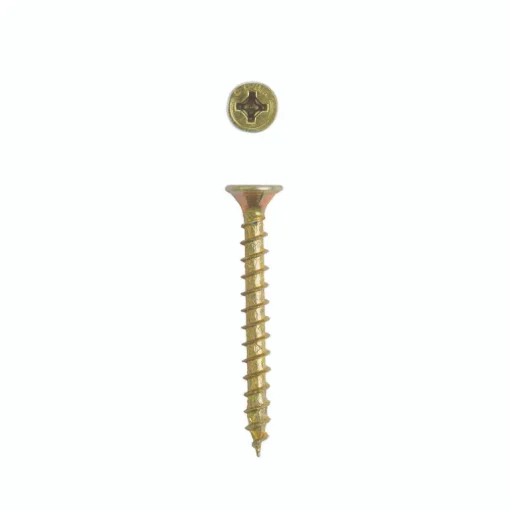 SPAX No. 8 x 1-1/2 in. L Phillips/Square Flat Head Yellow Zinc Steel Multi-Purpose Screw 25 each