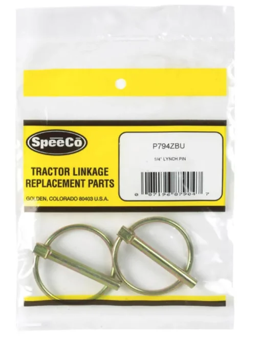 SpeeCo Steel Lynch Pin 1/4 in. D X 1-1/4 in. L