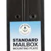 SpinDigger 18 in. H x 8 in. W Black Plastic Mailbox Mounting Plate