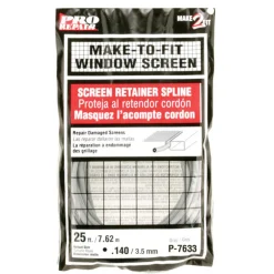 SPLINE SCRN 0.14"X25'GR