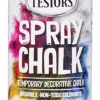 Spray Chalk Paint, Washable, Matte Yellow, 6-oz.