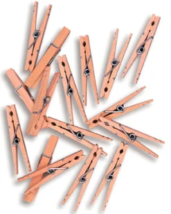 SPRING CLOTHESPINS WOOD