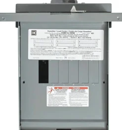 Square D HomeLine 100 amps 120/240 V 6 space 12 circuits Wall Mount Main Lug Load Center