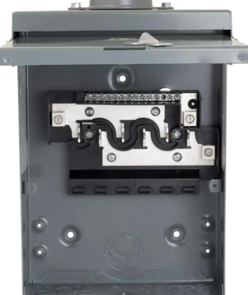 Square D HomeLine 100 amps 120/240 V 6 space 12 circuits Wall Mount Main Lug Load Center