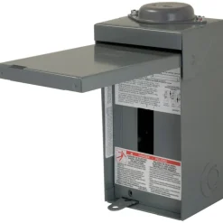 Square D HomeLine 70 amps 120/240 V 2 space 4 circuits Wall Mount Main Lug Load Center