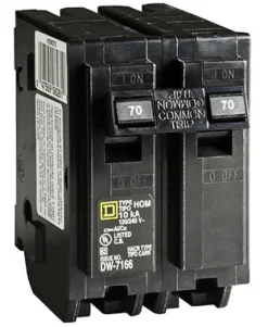 Square D HomeLine 70 amps Plug In 2-Pole Circuit Breaker