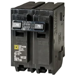Square D HomeLine 70 amps Plug In 2-Pole Circuit Breaker