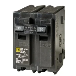 Square D HomeLine 20 amps Surge 2-Pole Circuit Breaker