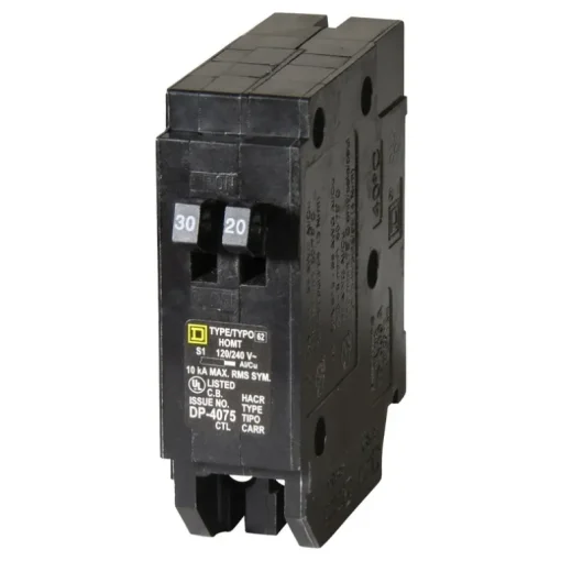 Square D HomeLine 30 amps Tandem Single Pole Circuit Breaker