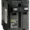 Square D HomeLine 2-Pole Plug-In Mount Indoor Circuit Breaker 120/240V 25A