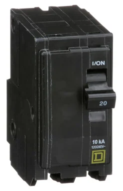 Square D Plug In 2-Pole 20A Circuit Breaker