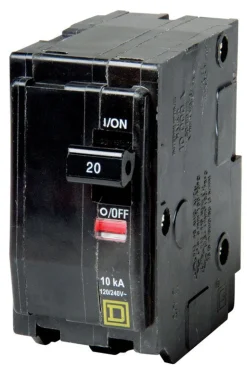 Square D Plug In 2-Pole 20A Circuit Breaker