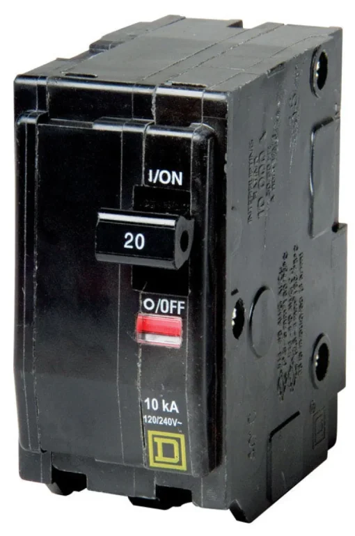 Square D Plug In 2-Pole 20A Circuit Breaker