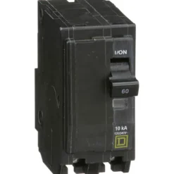Square D 2-Pole Standard Trip Indoor Circuit Breaker 50A 120/240V, 1.48 W x 3.5 H x 2.92 D in.