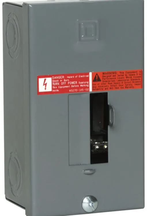 Square D QO 30 amps 120/240 V 2 space 2 circuits Combination Mount Main Lug Load Center