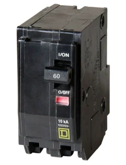 Square D QO 60 amps Plug In 2-Pole Circuit Breaker