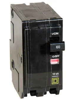 Square D QO 60 amps Plug In 2-Pole Circuit Breaker