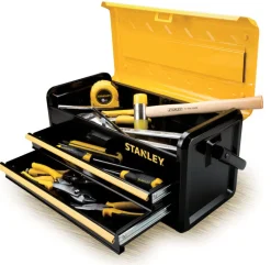 Stanley 19 in. Metal Tool Box 11.622 in. W x 12 in. H Yellow/Black