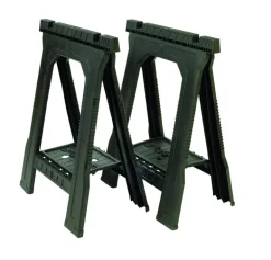 Stanley 32 in. H X 22-1/2 in. W X 5 in. D Folding Sawhorse 800 lb. cap. 2 pc