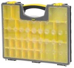 Stanley 13.3 in. W X 2.15 in. H Storage Organizer Polypropylene 25 compartments Black/Yellow