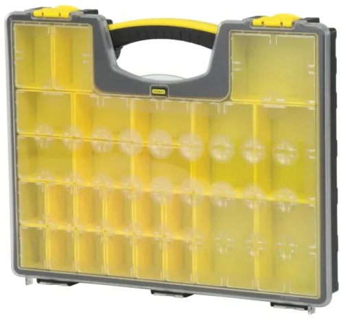 Stanley 13.3 in. W X 2.15 in. H Storage Organizer Polypropylene 25 compartments Black/Yellow