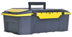 Stanley Click 'N Connect 19 in. Tool Box Black