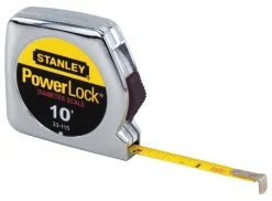 Stanley PowerLock 10 ft. L X 0.25 in. W Compact Tape Measure 1 pk