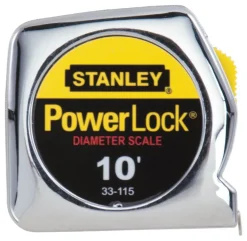 Stanley PowerLock 10 ft. L X 0.25 in. W Compact Tape Measure 1 pk
