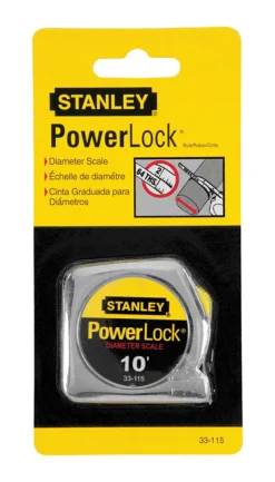 Stanley PowerLock 10 ft. L X 0.25 in. W Compact Tape Measure 1 pk