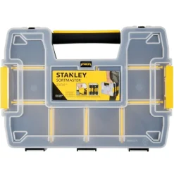 Stanley SortMaster 8.5 in. W X 2.9 in. H Storage Organizer Plastic 8 compartments Black/Yellow