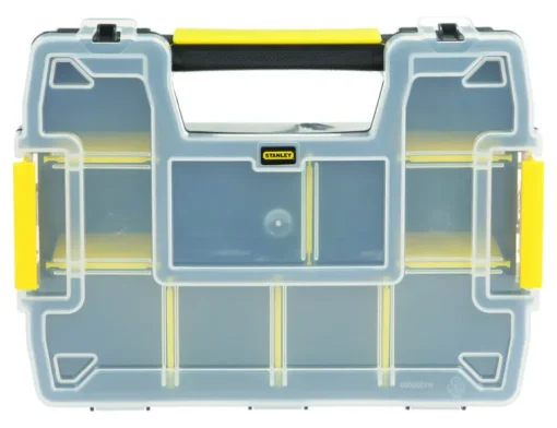 Stanley SortMaster 8.5 in. W X 2.9 in. H Storage Organizer Plastic 8 compartments Black/Yellow