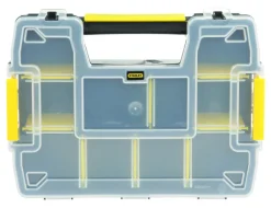 Stanley SortMaster 8.5 in. W X 2.9 in. H Storage Organizer Plastic 8 compartments Black/Yellow