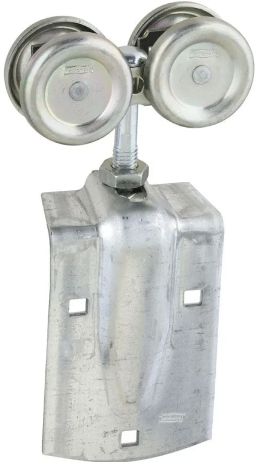Stanley Steel Bright Zinc 225 lbs. Capacity Rigid Door Strap Hangers for Box Rail