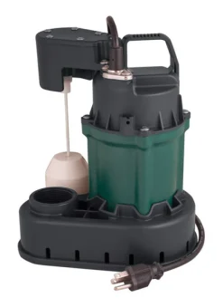 Star Water Systems Cast Iron 1/3 HP 2700 GPH 115V 5.5A Submersible Sump Pump 8 L ft. Cord