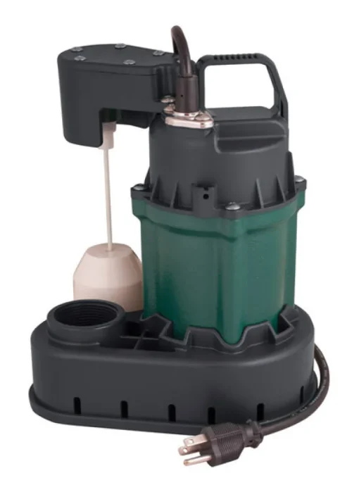 Star Water Systems Cast Iron 1/3 HP 2700 GPH 115V 5.5A Submersible Sump Pump 8 L ft. Cord