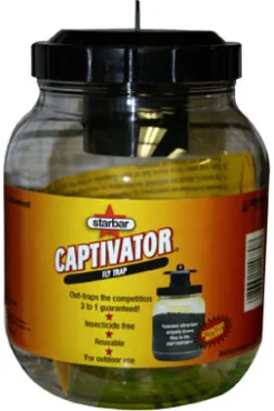 Starbar Captivator Flies/Gnats Fly Trap 64 oz. for Outdoor Use