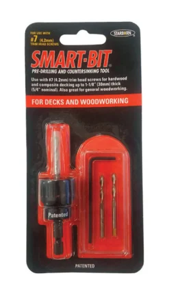 Starborn Smart-Bit #7 Stainless Steel Pre-Drilling and Countersinking Tool 4 pc