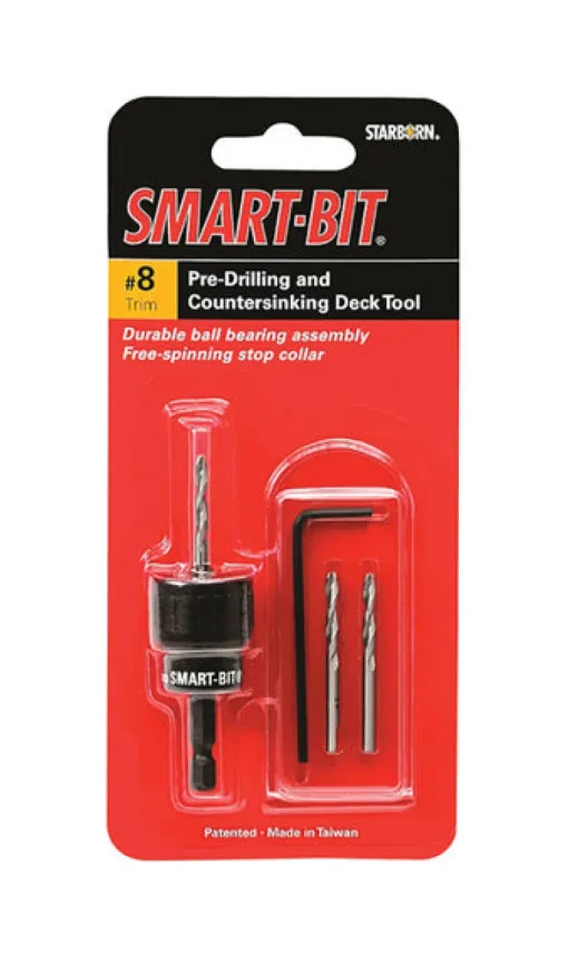 Starborn Smart-Bit #8 Stainless Steel Pre-Drilling and Countersinking Tool 4 pc
