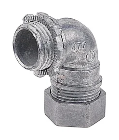 Steel City 1/2 in. D Die-Cast Zinc 90 Degree Compression Connector For EMT 1 pk
