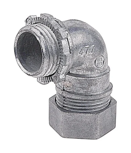 Steel City 1/2 in. D Die-Cast Zinc 90 Degree Compression Connector For EMT 1 pk