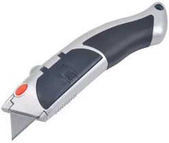 Steel Grip 7 in. Retractable Auto Reload Utility Knife Silver 1 pk