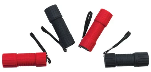 Steel Grip Black/Red LED Flashlight AAA Battery