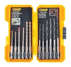 Steel Grip Carbon Steel Drill Bit Set 12 pc