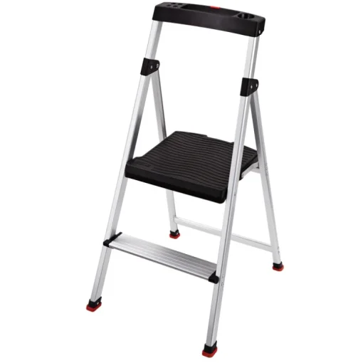 Step Stool, 2-Step, Aluminum