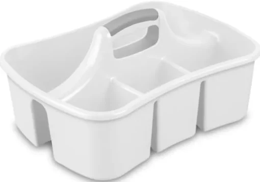 Sterilite 2.4 cu ft White Caddy 8.875 in. H X 13.25 in. W X 17.75 in. D