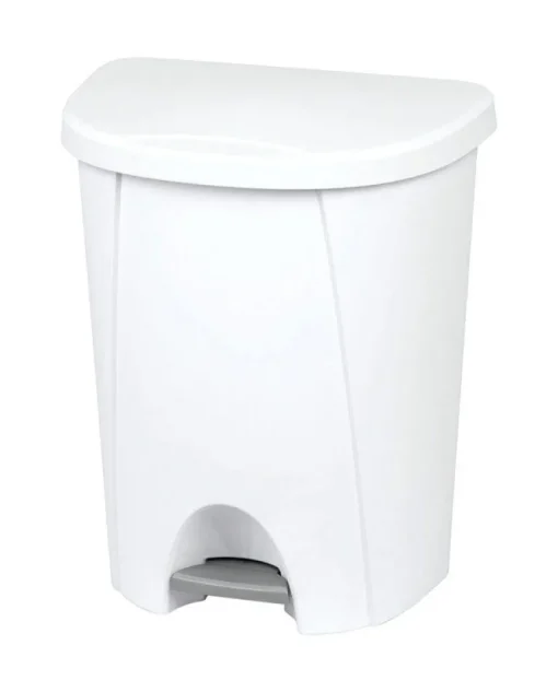 Sterilite 6.6 gal. White Step-On Wastebasket (Pack of 4)