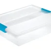 Sterilite 3.25 in. H x 11 in. W x 14 in. D Stackable Clip Storage Box (Pack of 6)